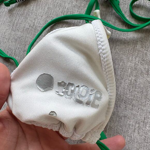 Goldie Green and White Bikini Set - Picture 5 of 5